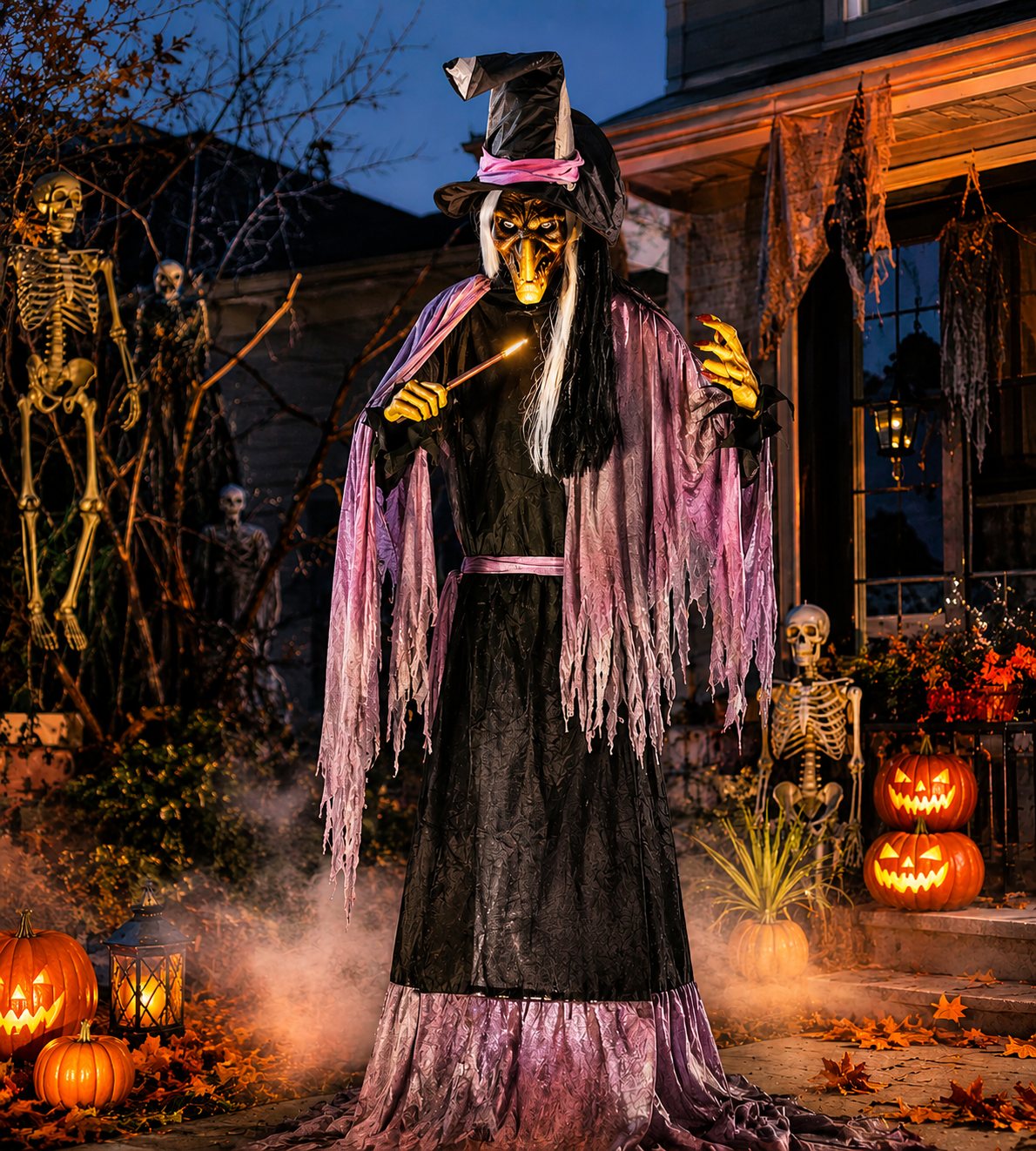 Towering Witch with Skeleton Crew