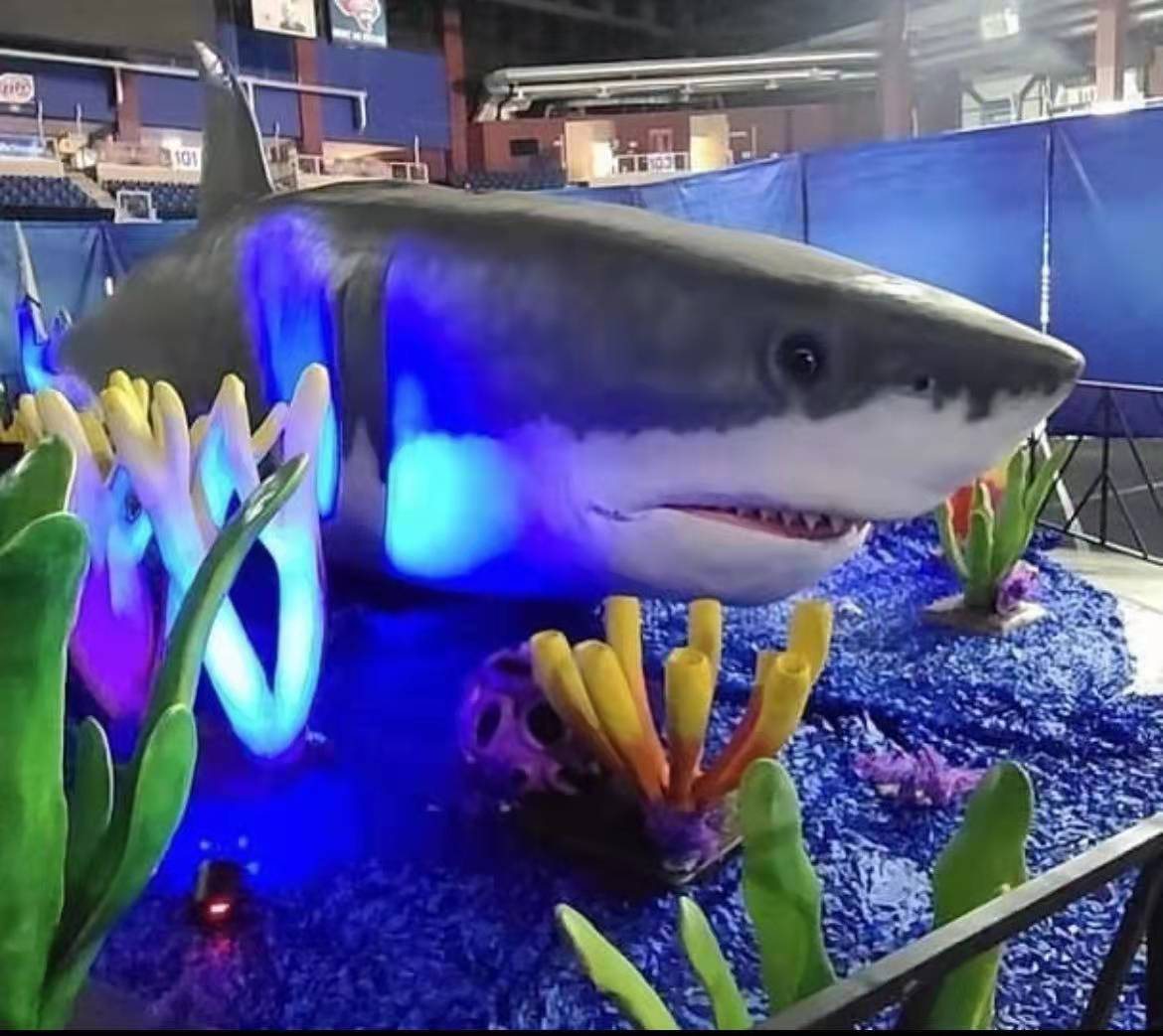 Great White Shark, Illuminated Reef Set