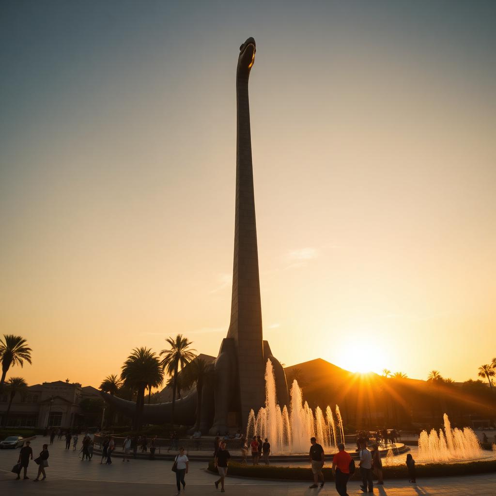 Central-Plaza Giant Dinosaur Sculpture