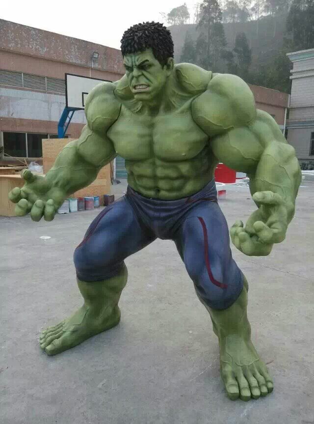 Hulk Statue — Painted Fibreglass