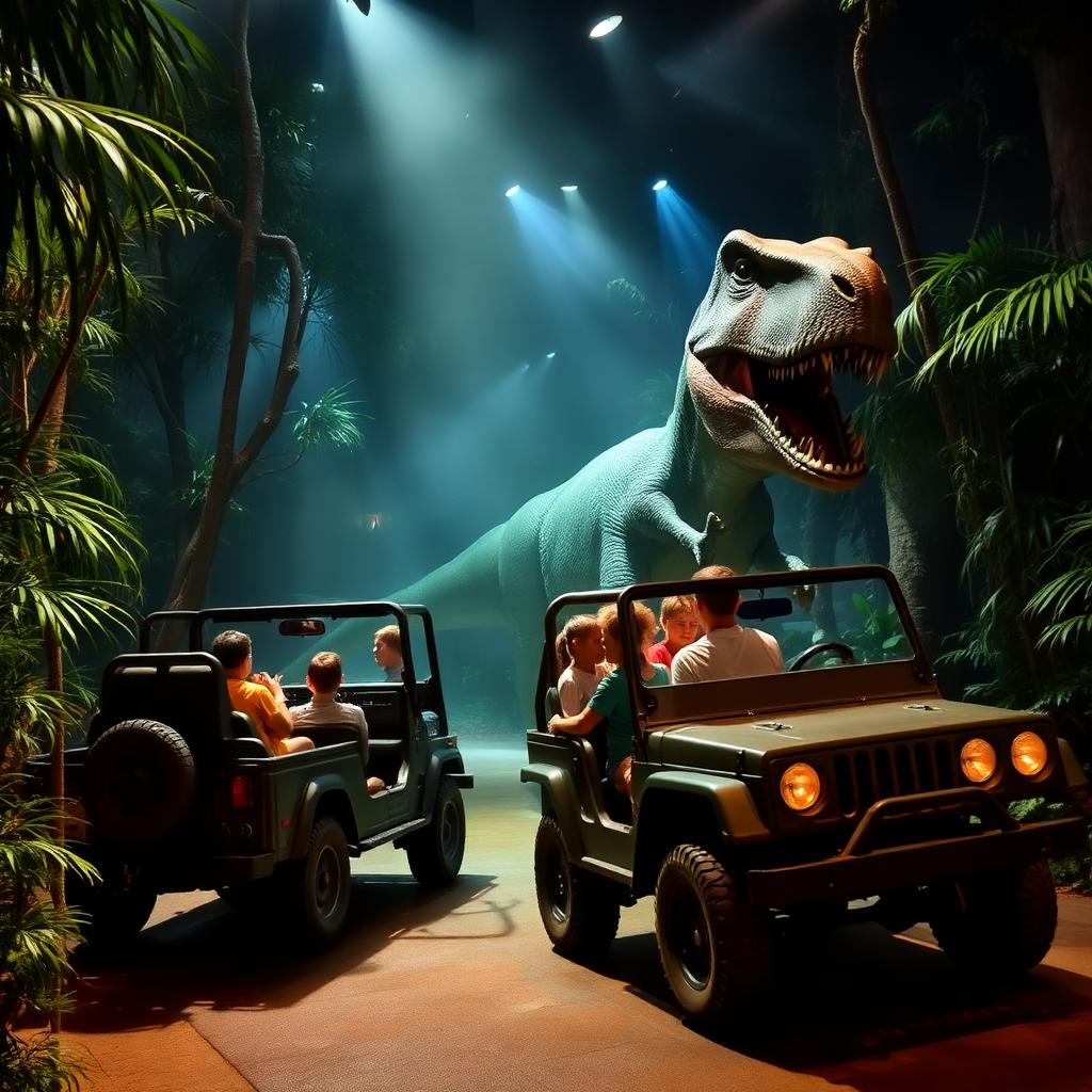 Jurassic Jungle Ride Route