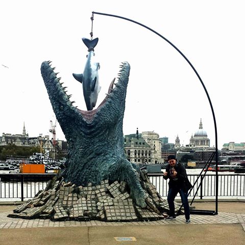 Mosasaurus Feeding Landmark