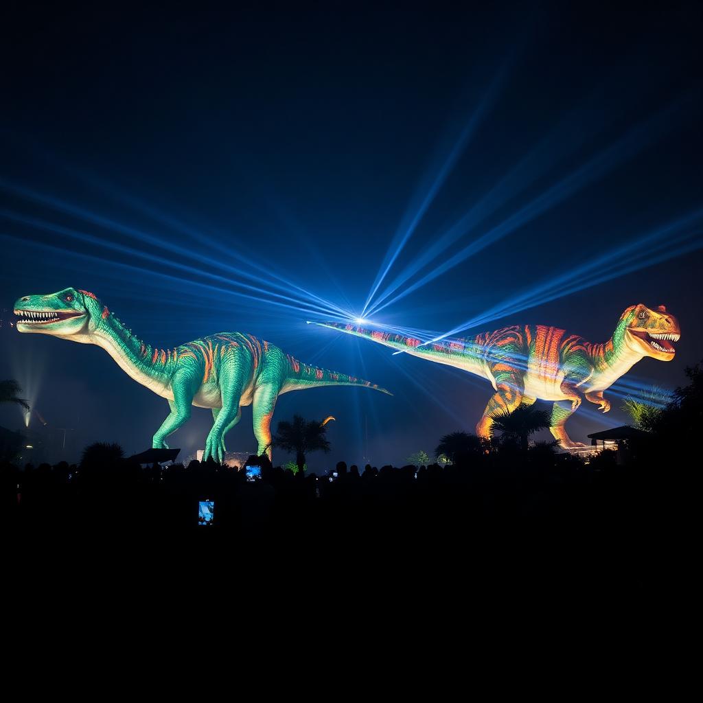 Immersive Dinosaur Night-Light Show