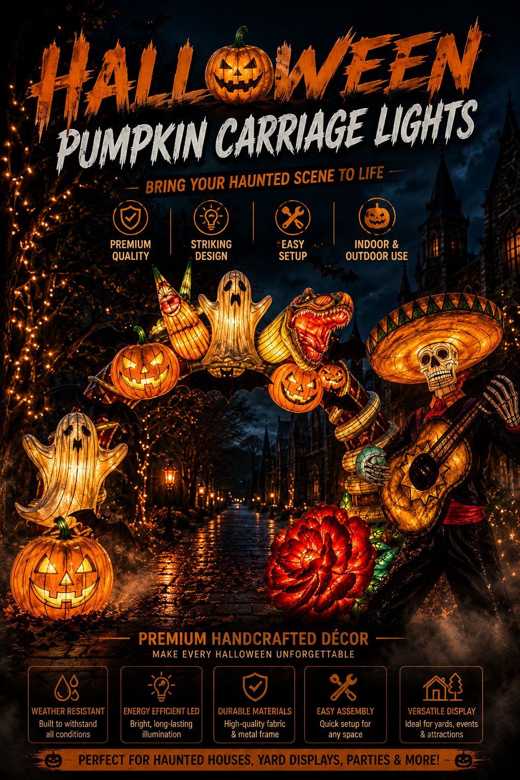 Pumpkin Carriage Light Collection