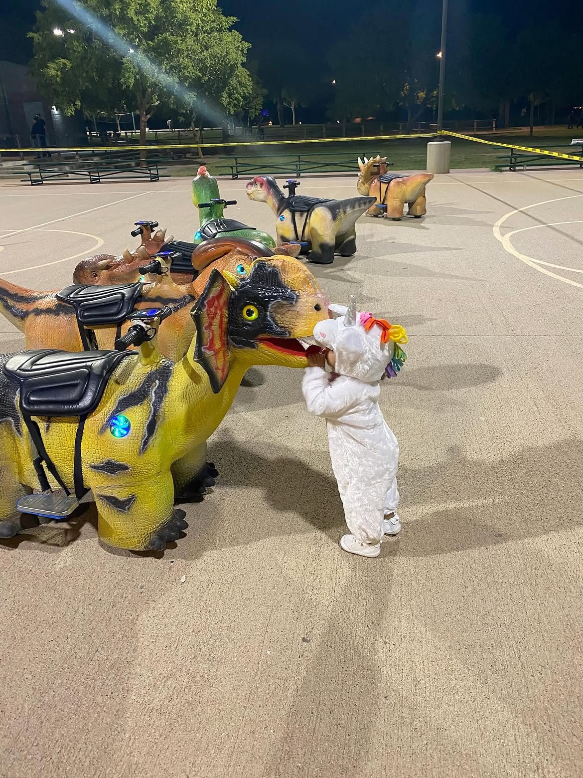 Rideable Dinosaur Lantern, Night Event